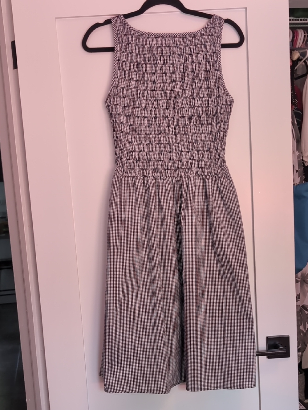 GAP Black and White Gingham Sundress